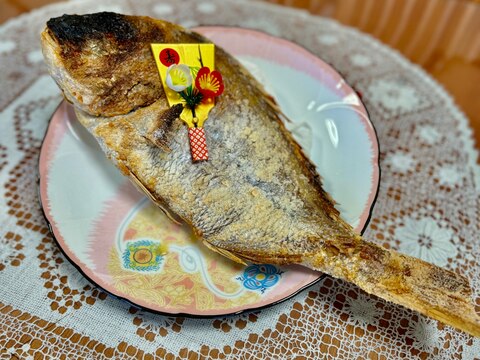 チルド室で3日間熟成させて焼く祝い☆鯛